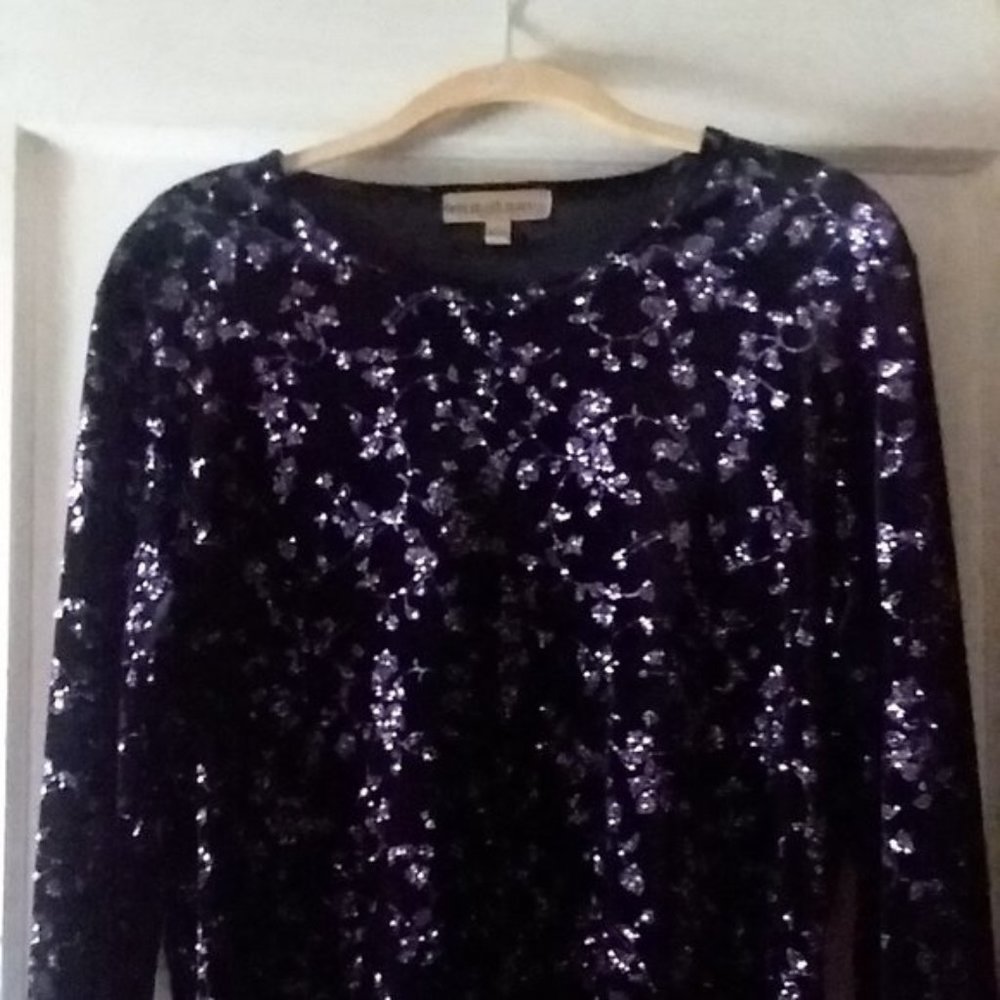 Purple Shimmering Top by Notations